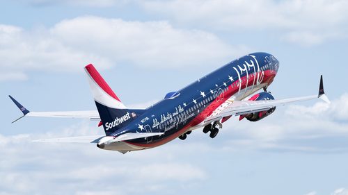 Southwest Independence One leaving EAA Airventure 2026